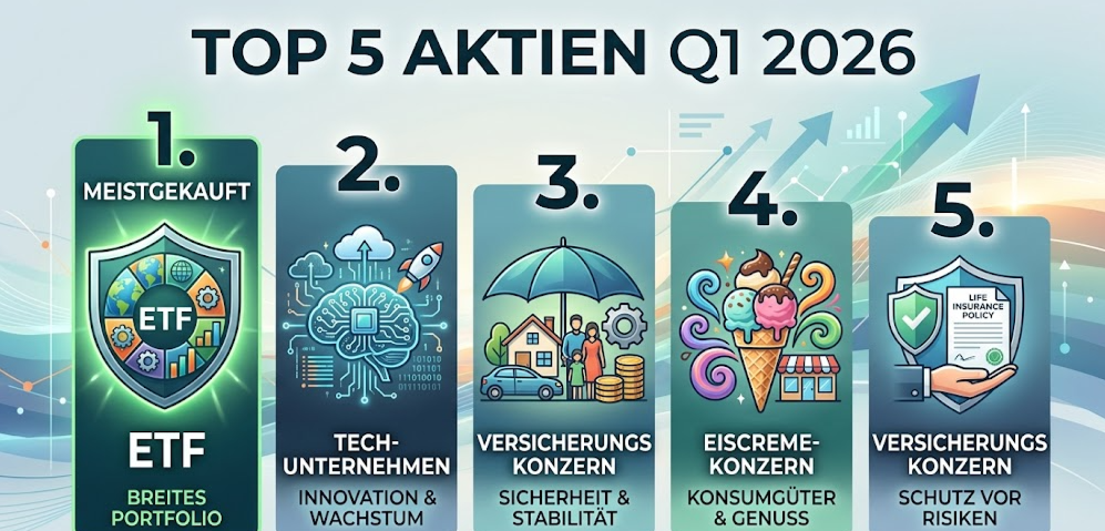 Neukäufe im 1. Quartal: Das waren die Top 5 Wertpapiere unserer Community